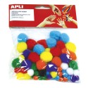 Apli Pompon Colori Assortii 13061 78 pz.