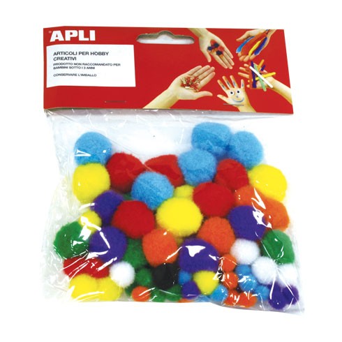 Apli Pompon Colori Assortii 13061 78 pz.