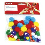 Apli Pompon Colori Assortii 13061 78 pz.