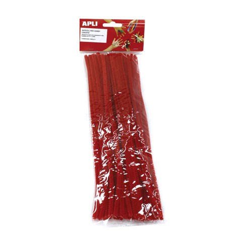 Apli Strisce Ciniglia 300 mm Rosso 50 pz.