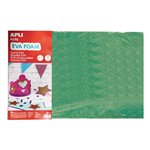 Gomma Eva 60x40x2  3 ff 13172 Glitter Verde