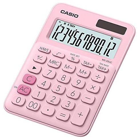 Calcolatrice Casio da Tavolo MS-20UC PK Rosa