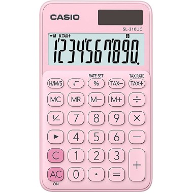 Calcolatrice Casio Tascabile SL-310UC PK Rosa