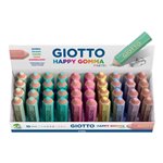 Gomme Giotto Happy Pastel 234000 Expo 40 pz.