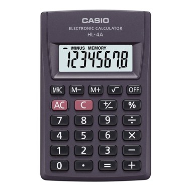 Calcolatrice Casio Tascabile HL 4A