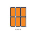 Etichette con bordo 70x37 10x60 pz. Arancio