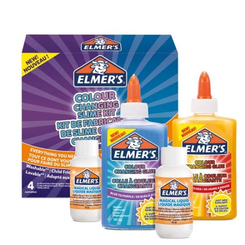 Elmer's Colla Cambia Colore  Slime Kit 4 pezzi