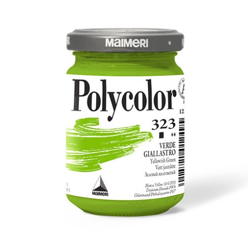 Maimeri Polycolor Vasetto 140 ml Verde Giallastro