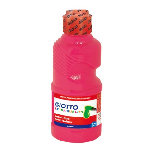 Colori a Tempera Giotto Fluo 250 gr. Rosa