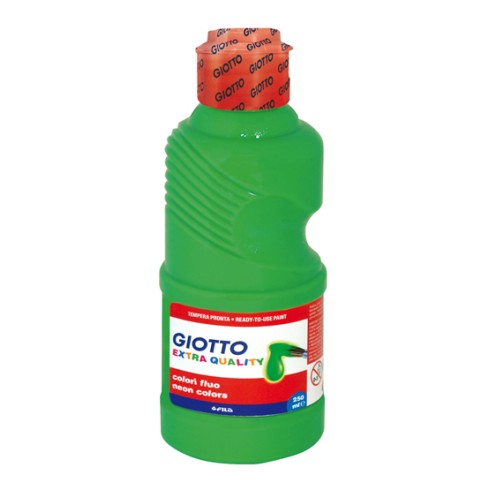 Colori a Tempera Giotto Fluo 250 gr. Verde