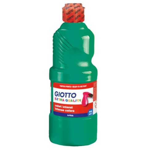 Colori a Tempera Giotto  500 gr. 13 Verde Smeraldo