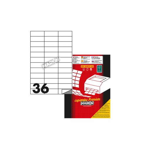 Etichette su A4 Markin  70x25 3600 pz.
