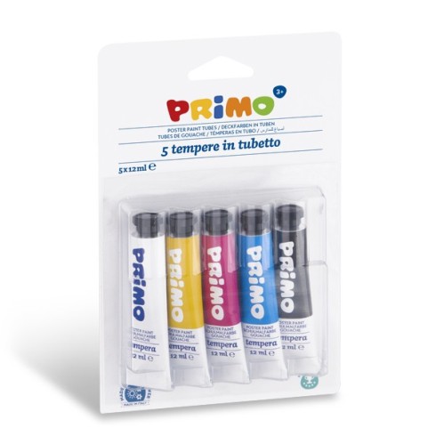 Colori a Tempera Primo   12 ml. a  5 442T5BL