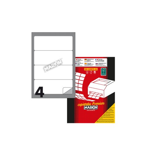 Etichette su A4 Markin 190x61 400 pz.