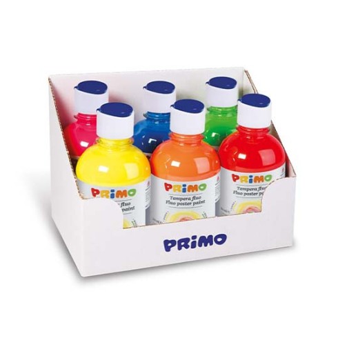 Colori a Tempera Primo  300 ml. Fluo a 6 255TF6ASS