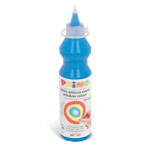 Colori per Vetro Primo Rimovibili  80 ml. Cyan