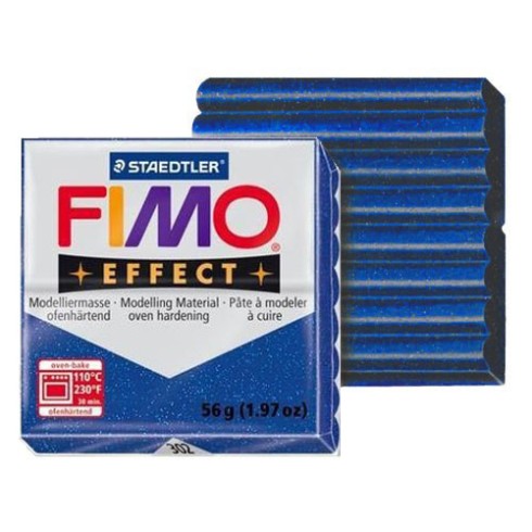 Fimo Soft Effect 57 gr. 302 Blu Glitter