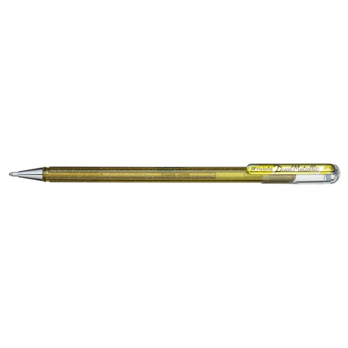 Penne Gel Pentel Dual Met. K110 Oro 12 pz.