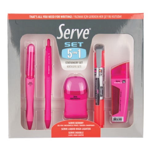 Gift Set Serve da 5 pz. Rosa