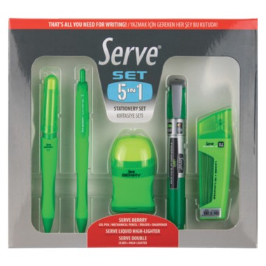 Gift Set Serve da 5 pz. Verde