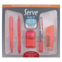 Gift Set Serve da 5 pz. Rosso