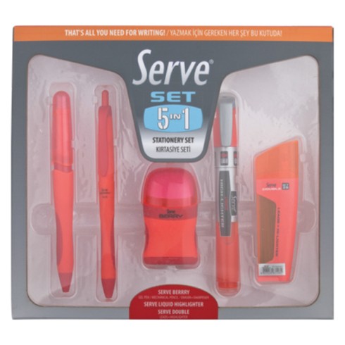 Gift Set Serve da 5 pz. Rosso