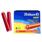 Cartucce Stilografiche Pelikan TP/6 Rosso 6 pz.