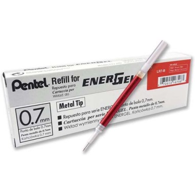 Refill Pentel Energel 0.7 Rosso 12 pz.