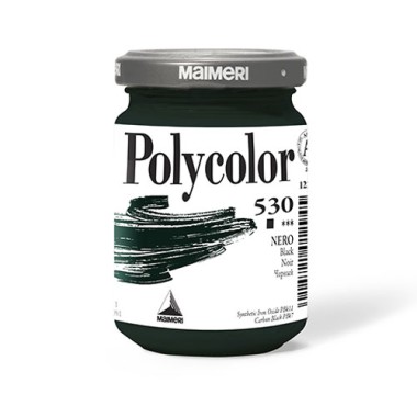 Maimeri Polycolor Vasetto 140 ml Nero