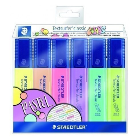 Evidenziatori Staedtler 364 Pastel  6 Colori