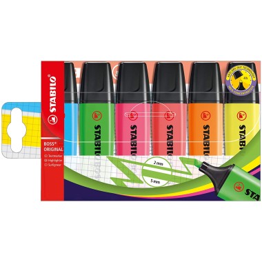 Evidenziatori Stabilo Boss Original  6 Colori