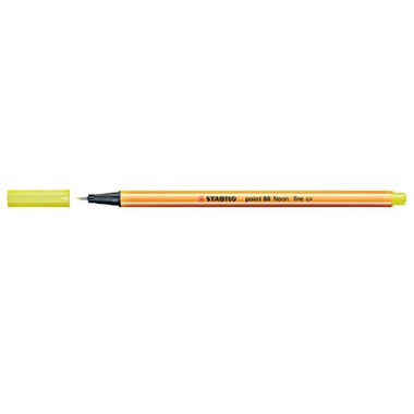 Pennarelli Stabilo Point 88  Neon Giallo 10 pz.