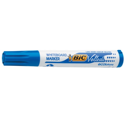 Marker Bic Velleda 1701 Punta Tonda Blu 12 pz.