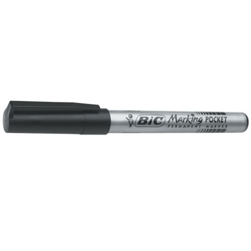 Marker Bic 1445 Pocket Nero punta tonda 12 pz.