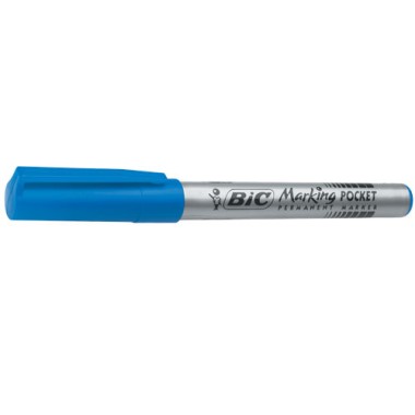 Marker Bic 1445 Pocket Blu punta tonda 12 pz.