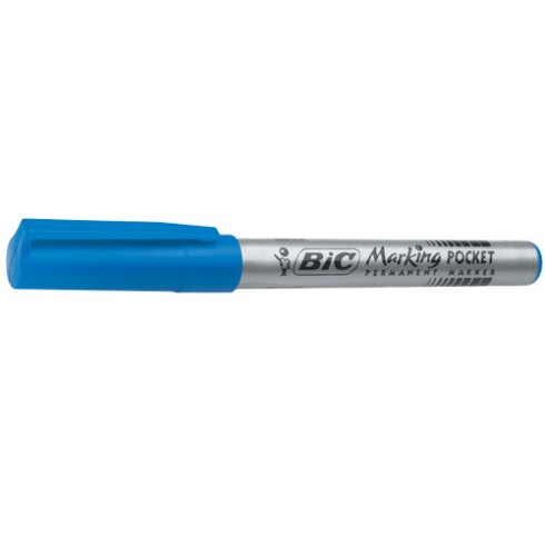 Marker Bic 1445 Pocket Blu punta tonda 12 pz.