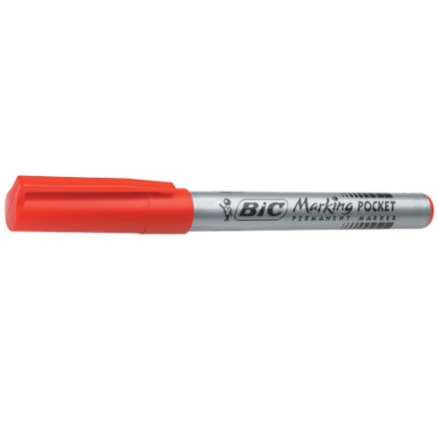 Marker Bic 1445 Pocket Rosso punta tonda 12 pz.