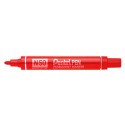 Marker Pentel N50 Punta Conica Rosso 12 pz.