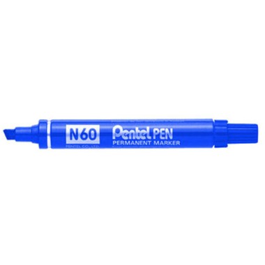 Marker Pentel N60 Punta Scalpello Blu 12 pz.