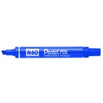 Marker Pentel N60 Punta Scalpello Blu 12 pz.