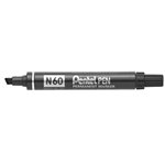 Marker Pentel N60 Punta Scalpello Nero 12 pz.