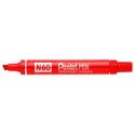 Marker Pentel N60 Punta Scalpello Rosso 12 pz.