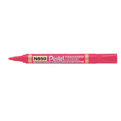 Marker Pentel N850 Punta Conica Rosso 12 pz.