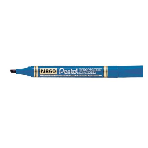 Marker Pentel N860 Punta Scalpello Blu 12 pz.