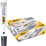 Marker Bic Velleda 1791 Punta Scalpello Nero 12 pz