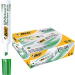 Marker Bic Velleda 1791 Punta Scalpello Verde 12 p