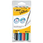 Marker Bic Velleda 1741 Punta Fine   4 colori