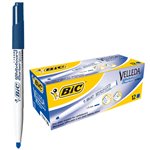 Marker Bic Velleda 1741 Punta Fine  Blu 12 pz.