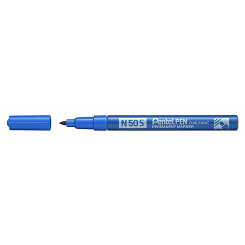 Marker Pentel N50S Punta Conica Media Blu 12 pz.