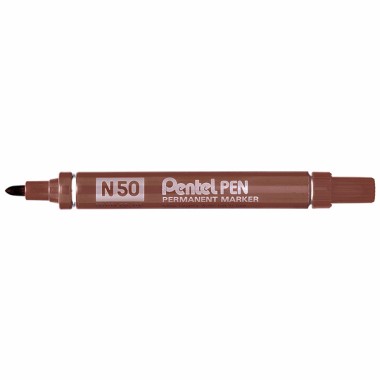 Marker Pentel N50 Punta Conica Marrone 12 pz.